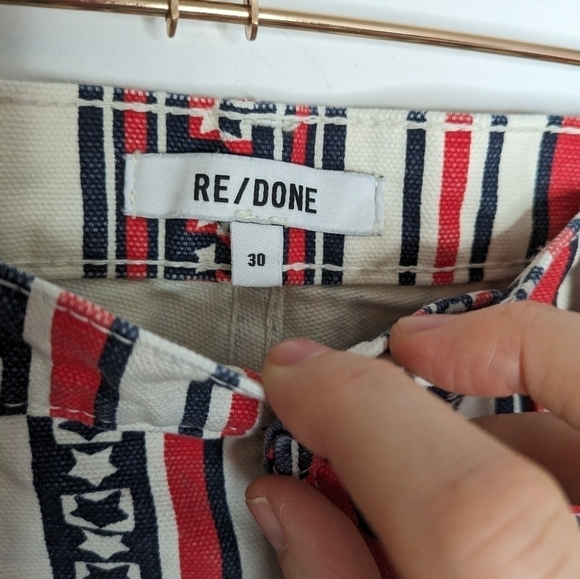 RE/DONE x Ford Star Stripe 70s High Rise Bootcut Denim Jeans NEW Size 30 - Picture 6 of 12